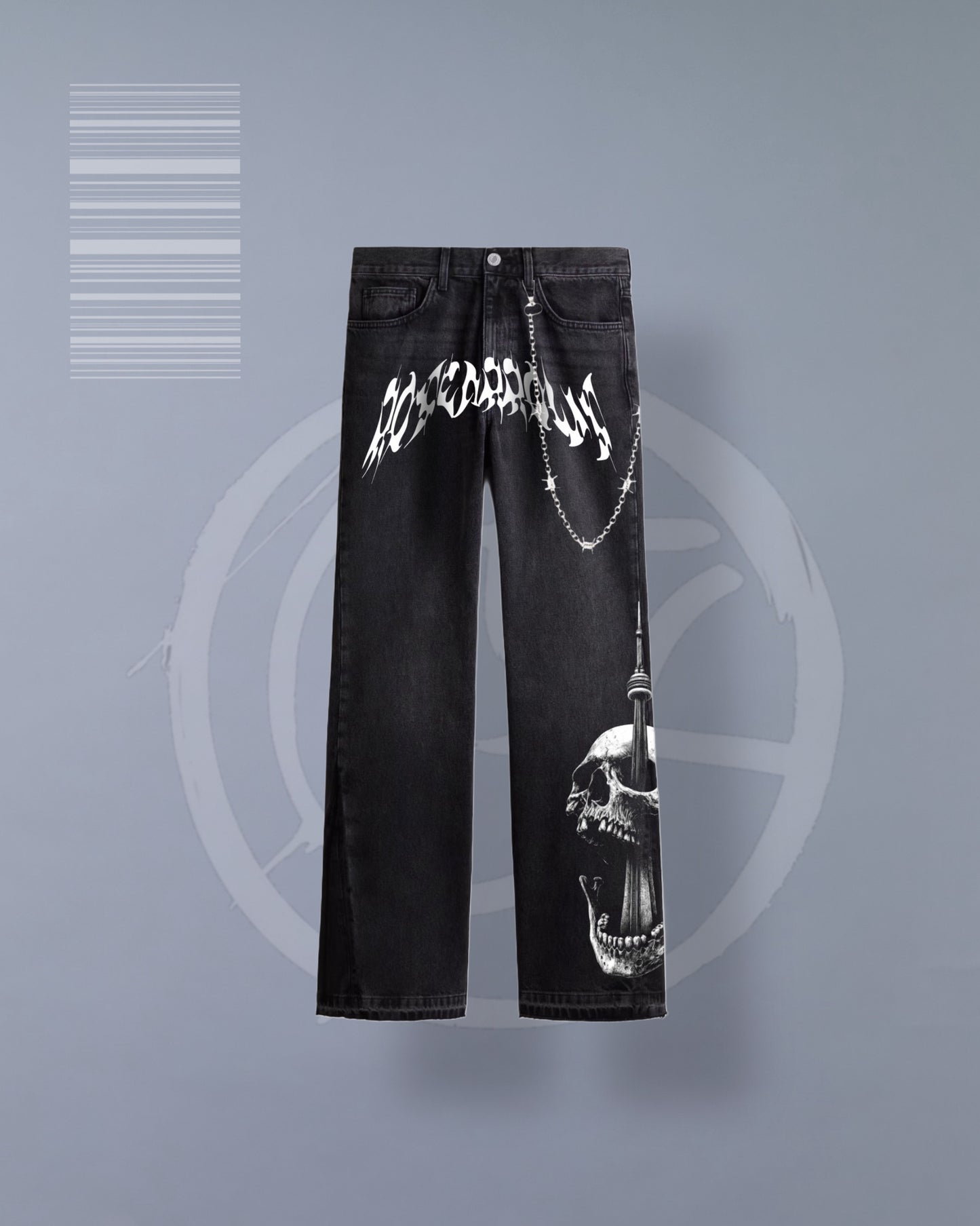 CN Tower Skull Denim