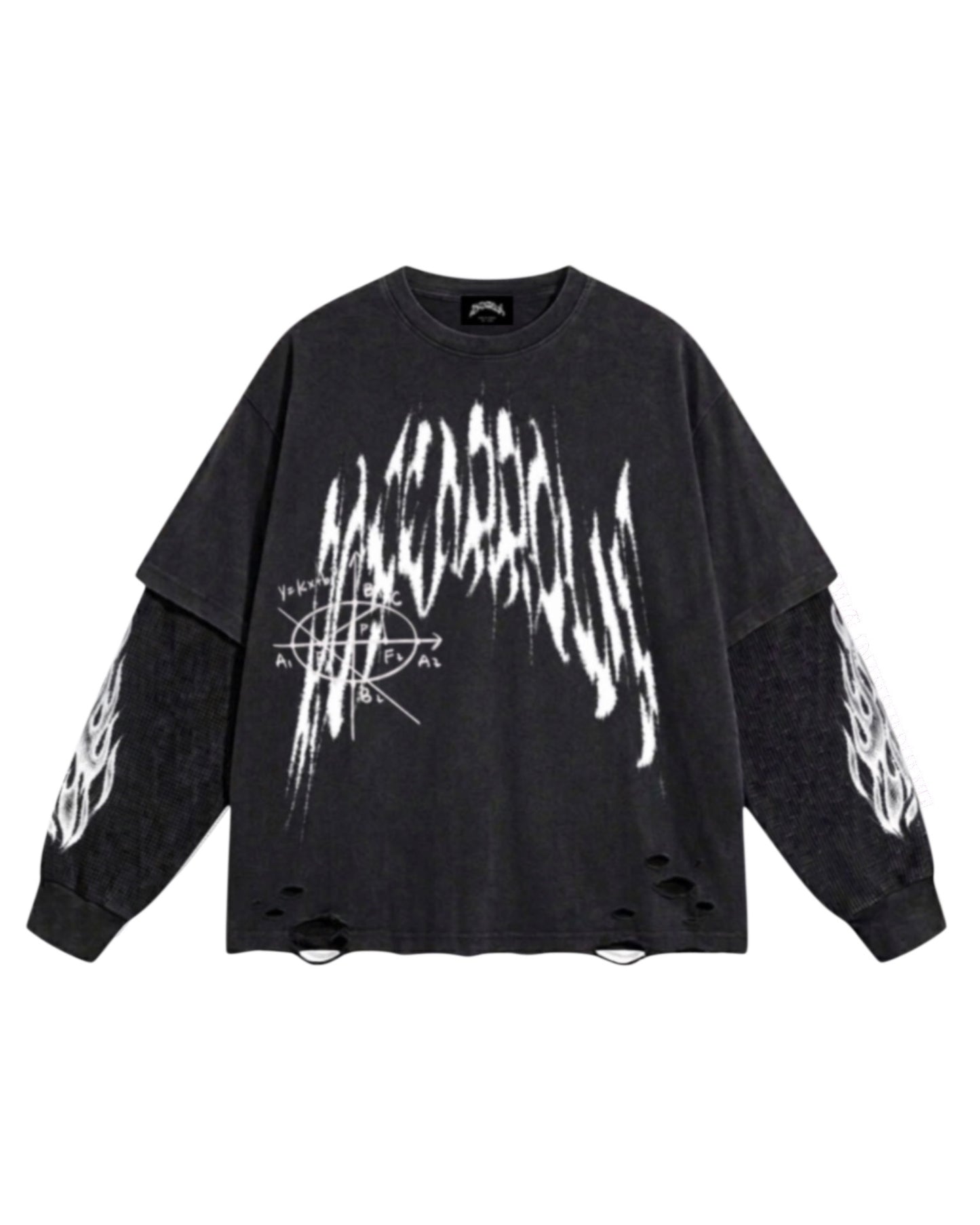 Rose Arrows Thermal Layered Long Sleeve Tee